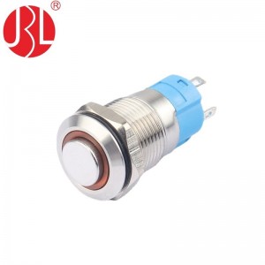 Interruptor antivandalismo iluminado JBL12D 12 mm IPX5 à prova d'água
