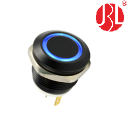 PBM19 11M F RU3 A6 Metal push button switch SPST OD19mm lock non lock with out LED