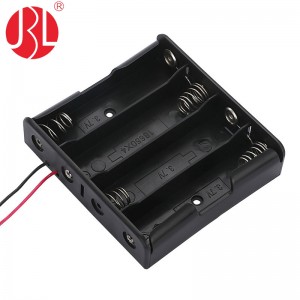 18650S4-W 4 Cells 18650 Battery Holder with Wire Leads