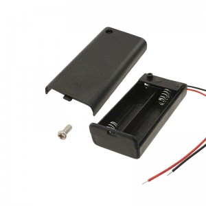 Assemblage de fil de boîte de support de batterie 2 AA personnalisé