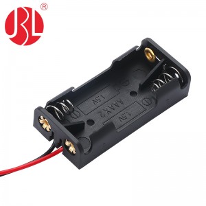 Custom 2 AAA Battery Holder Cell Box Wire Extension with Connector