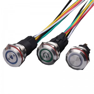 Custom Illuminated 22mm Flat Anti Vandal Switch SPST