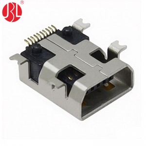 USB-C-RS10-4.00 Mini USB Type B Jack 10Pin Surface Mount Right Angle