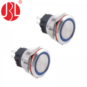 Ring Illumination 25mm Flat Anti Vandal Switch DPDT