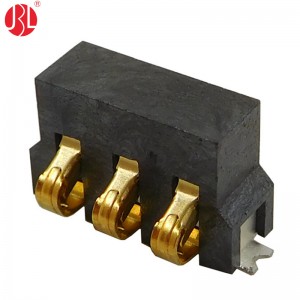 3.0mm Pitch Spring Battery Connector Surface Mount Right Angle