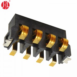 3.0mm Pitch Spring Battery Connector Surface Mount Right Angle