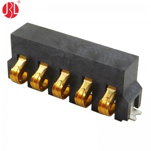 3.0mm Pitch Spring Battery Connector Surface Mount Right Angle