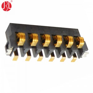 3.0mm Pitch Spring Battery Connector Surface Mount Right Angle
