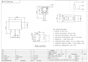 PJ-316 Audiobuchse 3,5 mm DIP DC12 1A 3-polige Stereobuchse