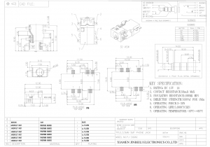 PJ-3160NC Conector de áudio 3,5 mm 6 pinos SMD DC12V 1A Conector estéreo de montagem intermediária