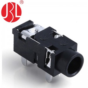 PJ-327 TRS 3.5mm Audio Jack Through Hole Right Angle