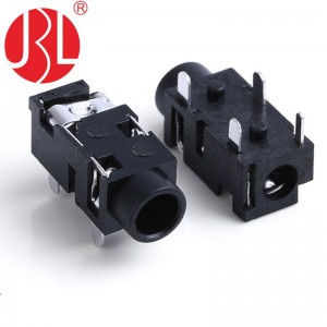 PJ-327 TRS 3.5mm Audio Jack Through Hole Right Angle