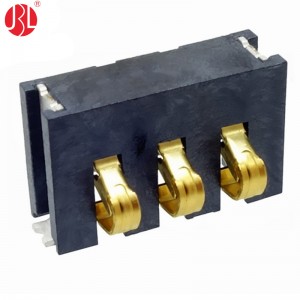 3.0mm Pitch Spring Battery Connector Surface Mount Right Angle