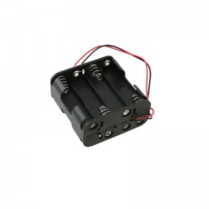 Custom 8 AA Battery Holder Cell Box with Audio Plug Cable