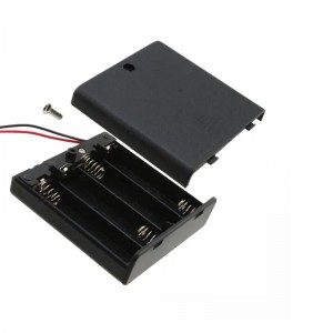 4 AA Battery Holder Case Box Wire Lead