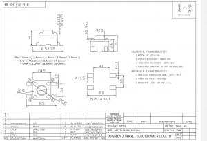 TS-06204 4,5 × 4,5 mm Tastschalter Oberflächenmontage DC 12 V 0,05 A