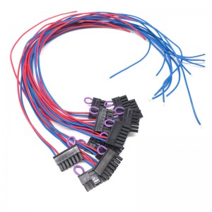 Kundenspezifischer Molex 43645 3,0-mm-Raster-Steckverbinder-Überbrückungskabelbaum-Kabelkonfektion