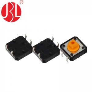 TC-00122 Interrupteur tactile 12x12mm SPST-NO Piston à trou traversant actionné par le haut pour capuchon