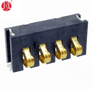 3.0mm Pitch Spring Battery Connector Surface Mount Right Angle
