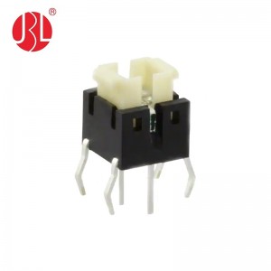 TD03-1D 6,00 mm x 6,00 mm Interruptor tátil iluminado 6 pinos As cores do led podem ser personalizadas