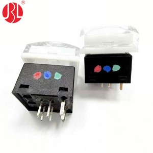 TB15-060-18.3H-RGB 15*15mm Illuminated LED Tactile Switch Through Hole