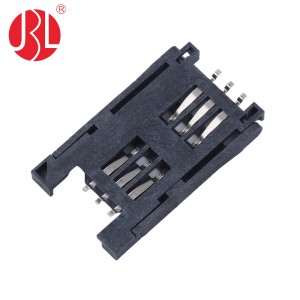 SIM-06F-03 H2.8 Hinged SIM Card Connector 6Pin SMT