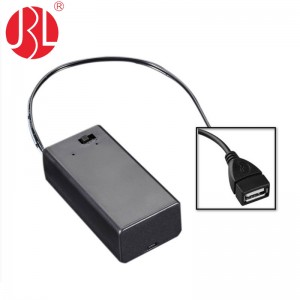 9V-USBA 9V Battery Holder to USB Type A Female Connector