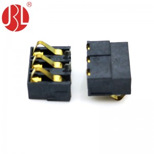 BC-0331-77 Feder-Batteriekontakt-Steckverbinder, 3 Positionen, SMD, rechtwinklig
