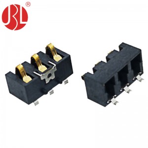 Custom Design BC-0331-68 3 Position Spring Battery Connector SMT