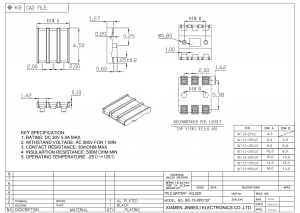 BC-13-3PD127 Spring Battery Connector SMD 2.0 Pitch