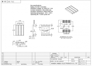 BC-14-3PD127-1 Spring Battery Connector 3 Position SMD