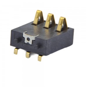 BC-30-3PD100 Kundenspezifischer Feder-Batterieanschluss 3 Positionen SMD rechtwinklig