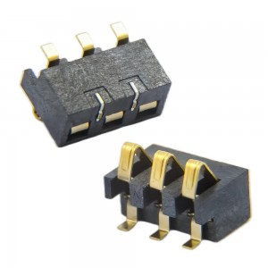 BC-35-3P350 Custom Spring Battery Connector 3 Position SMT