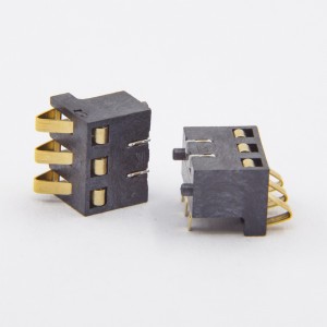 BC-35-3PD450 Custom Spring Battery Connector 3 Position SMT