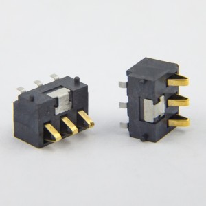 BC-75-3PD540 Conector de bateria de mola personalizado SMT 3 posições