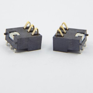 BC-75-3PD800 Conector de bateria de mola personalizado SMT 3 posições
