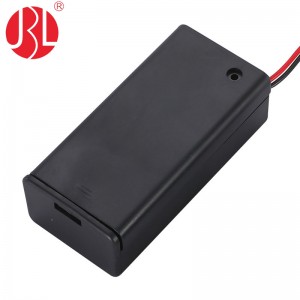BH9V1CW 9V Battery Holder with Switch & Cover Wire Lead