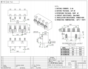BT-18-4PXXX-C06 Batterieanschluss 3,0 mm Rastermaß SMD rechtwinklig