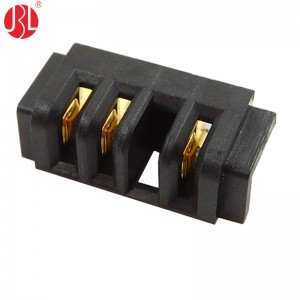BT-250-B02F-S1-nP 2.5mm Mistake Proofing Female Blade Type Power Connector Thru Hole