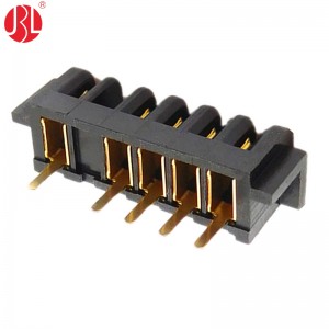 BT-250-B02F-S1-nP 2.5mm Mistake Proofing Female Blade Type Power Connector Thru Hole