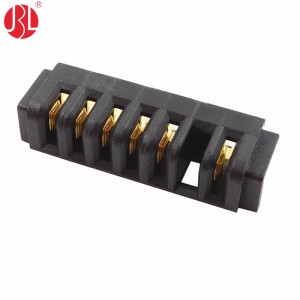 BT-250-B02F-S1-nP 2.5mm Mistake Proofing Female Blade Type Power Connector Thru Hole
