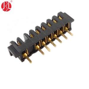 BT-250-B02F-S1-nP 2.5mm Mistake Proofing Female Blade Type Power Connector Thru Hole