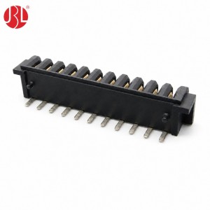 BT-250W-F-nP 2.5mm Pitch Female Blade Type Power Connector Thru Hole RA