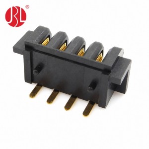 BT-250W-F-nP 2.5mm Pitch Female Blade Type Power Connector Thru Hole RA