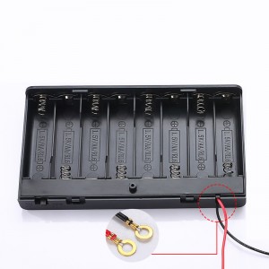 Custom 8AA Battery Holder Cell Box Wire Lead