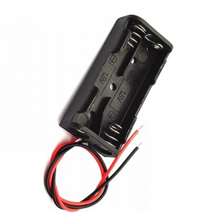 Custom 2 AAA Battery Holder Cell Box Wire Extension with Connector