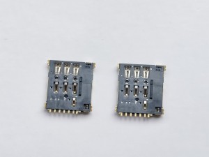 Push-Push Micro SIM Card Socket SMD with Spring Tab