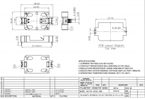 CR-2032-06D Держатель плоской круглой батарейки со сквозным отверстием