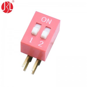 DA-nP 2.54mm Pitch DIP Switch THT Right Angle