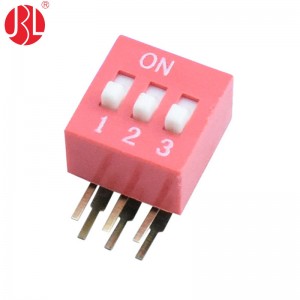 DA-nP 2.54mm Pitch DIP Switch THT Right Angle